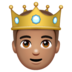WhatsApp里的王子:中等肤色emoji表情