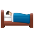 WhatsApp里的床上人:浅肤色emoji表情