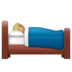 WhatsApp里的卧床者:中浅肤色emoji表情