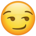 WhatsApp里的歪嘴笑的脸emoji表情