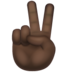 WhatsApp里的胜利之手:深色肤色emoji表情