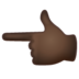 WhatsApp里的指向左边的手:深色肤色emoji表情