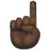 WhatsApp里的食指向上:深色肤色emoji表情