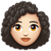 WhatsApp里的女:肤色浅,卷发emoji表情