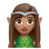 WhatsApp里的女精灵:中等肤色emoji表情