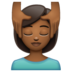 WhatsApp里的女性按摩:中黑肤色emoji表情