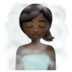 WhatsApp里的潮湿房间的女人:深色肤色emoji表情