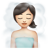 WhatsApp里的蒸汽房的女人:浅肤色emoji表情
