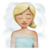 WhatsApp里的蒸汽房女性：中浅肤色emoji表情