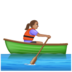 WhatsApp里的女子划艇:中等肤色emoji表情