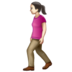 WhatsApp里的行走的女人:浅肤色emoji表情
