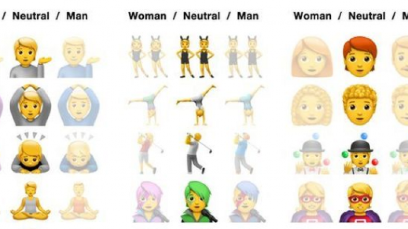 苹果在新 emoji 表情中加入中性选项，但还是避免不了争议