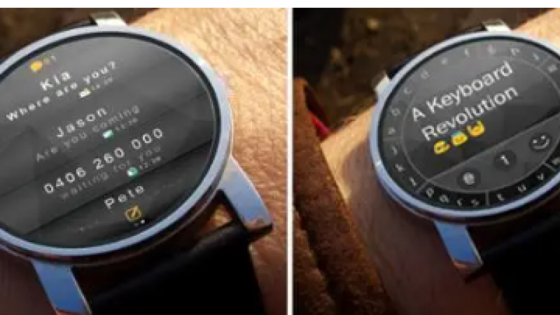 专为智能手表设计的TouchOne键盘：环形八键、能发emoji缩略图