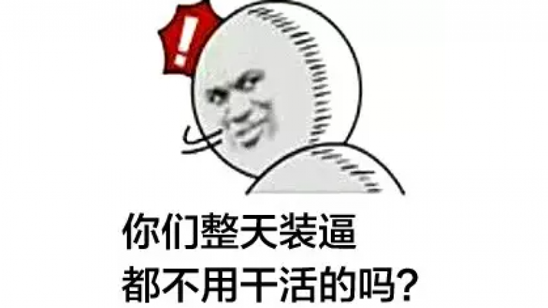表情包 | 我就纳闷了，你们不用干活吗？ ​